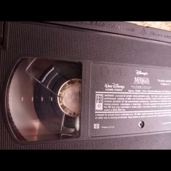 The Little Mermaid Ariel Undersea Double Bubble VHS Cassette Tape Bundle for $1 - Picture 2 of 6
